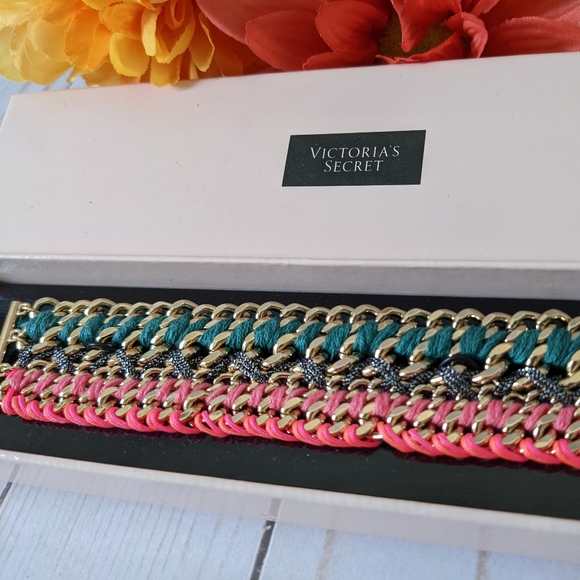 Boho Braided Cuff Wristband NIB - Picture 3 of 5